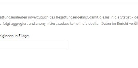 Handbuch Begattungsergebnis melden